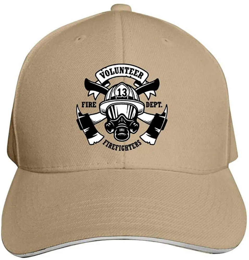 Firefighter Firemen Baseball Caps Adjustable Peaked Sandwich Hat |