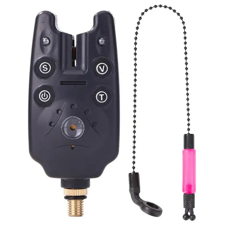 Electronic Fishing Bite Alarm+Portable Flash Soft Chain Swinger Hanger Indicator Carp Fishing Tackle Fishing Alarm Accessories
