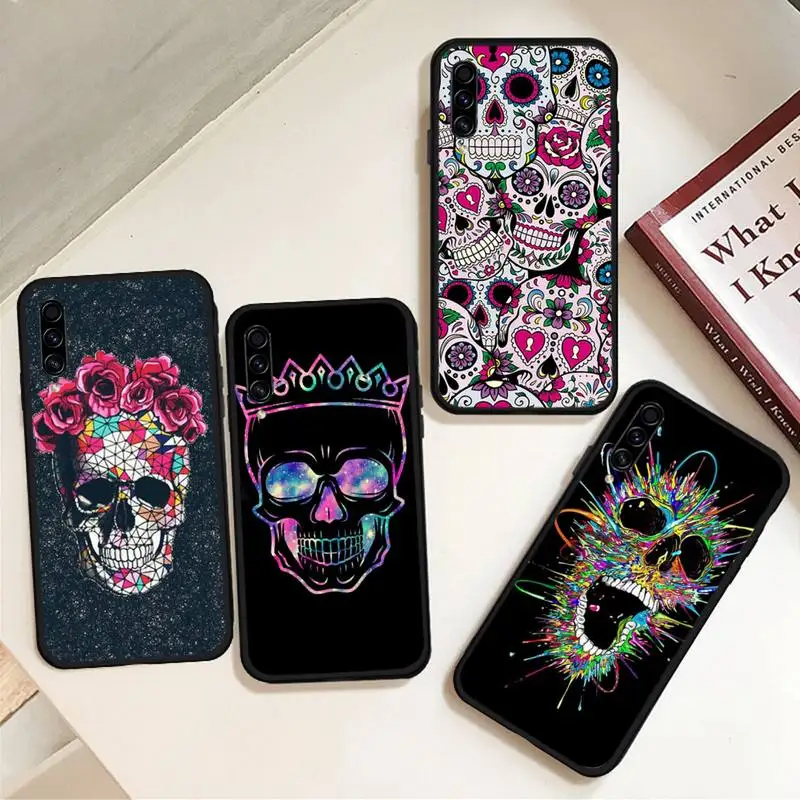 

Skeleton colourful skull art Phone Case For Samsung Galaxy J2 J4 J5 J6 J7 J8 2016 2017 2018 Prime Pro plus Neo duo