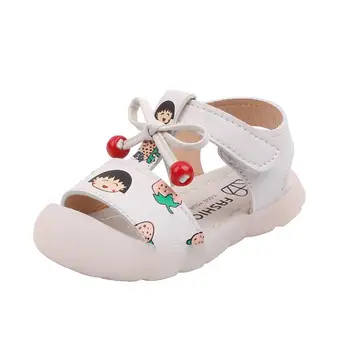 

New Summer Girls Soft Platform Garden Sandals Cartoon Fruit Slippers Slip On For Girl Beach Shoes Fashion Slides Outdoor