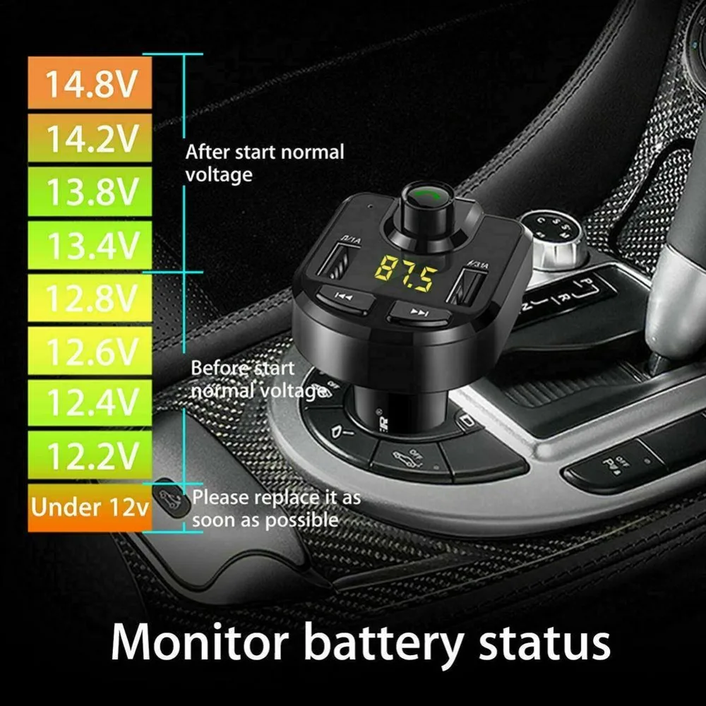 Беспроводной Bluetooth MP3 плеер Handsfree автомобильный комплект fm-передатчик Поддержка TF карта U диск 3.1A быстрое двойное USB зарядное устройство адаптер питания