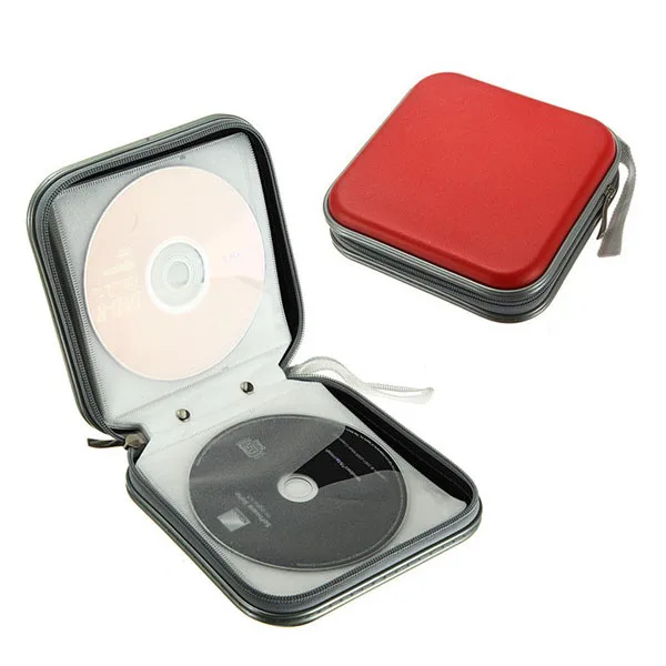 Красный Портативный 40 шт. Емкость диск CD DVD VCD кошелек DJ органайзер для хранения Чехол держатель сумка для альбома OCT998 - Цвет: Красный