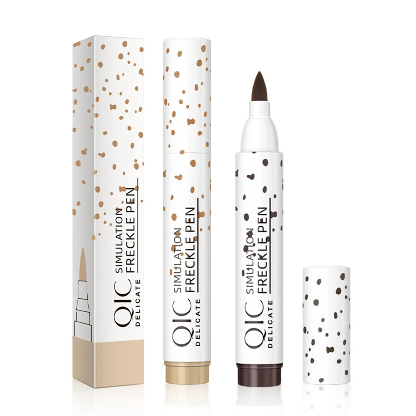 Natural Lifelike Freckle Pen Soft Brown Freckle Pen Makeup Waterproof Dot Spot Pen Create The Most Effortless Sunkissed Look