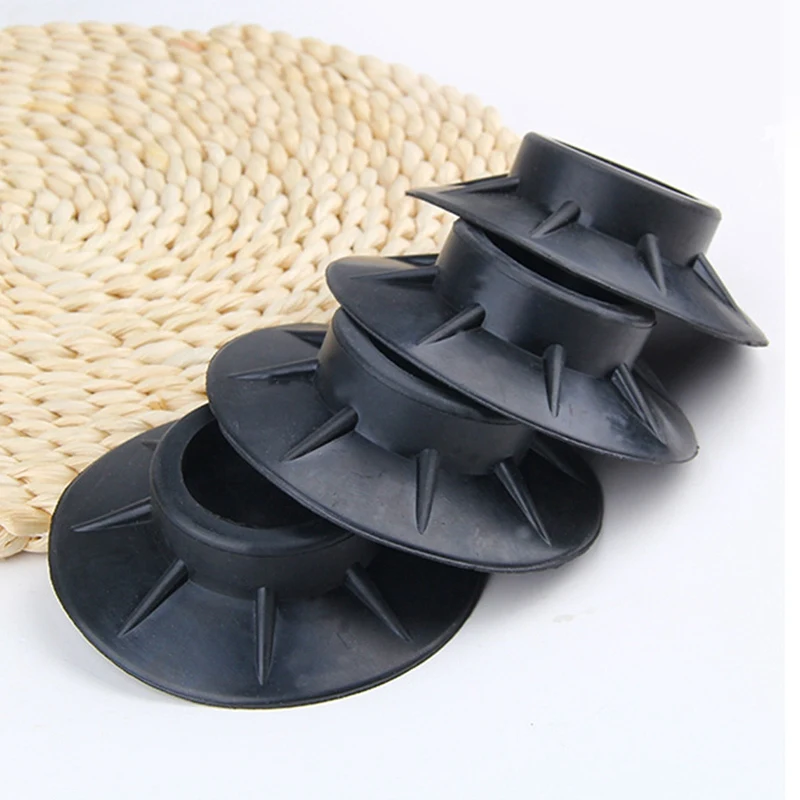 NEW-4Pcs Коврик для пола эластичные черные протекторы мебель антивибрационные, резиновые прокладки для ног стиральная машина Нескользящая