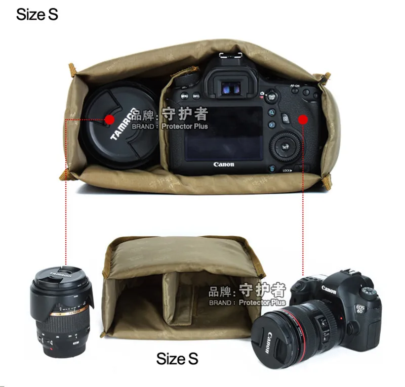 Сумка вкладыш универсальная для Dslr камеры защитная перегородка объектива