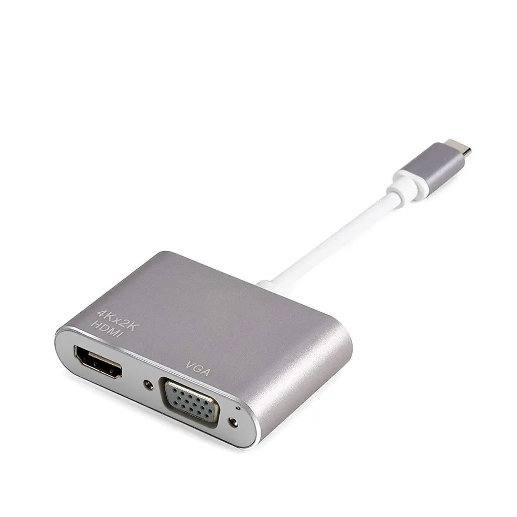 Адаптер USB C к VGA | USB C к HDMI 4K | Thunderbolt 3(USB C type) к VGA HDMI