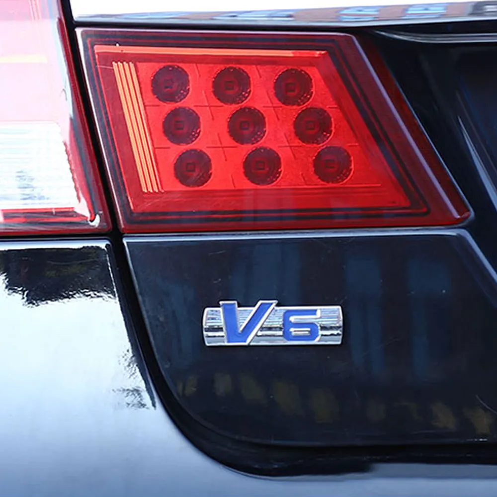 DSYCAR 1 шт. 3D Металл V6 эмблема наклейка автомобиль внедорожник корпус внешняя