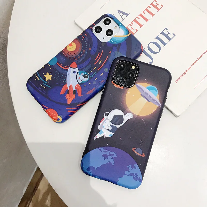 Для ihpone 6 6s 7 8 plus X Xs Xr Max 11 Pro матовый астронавт Прекрасный чехол для телефона