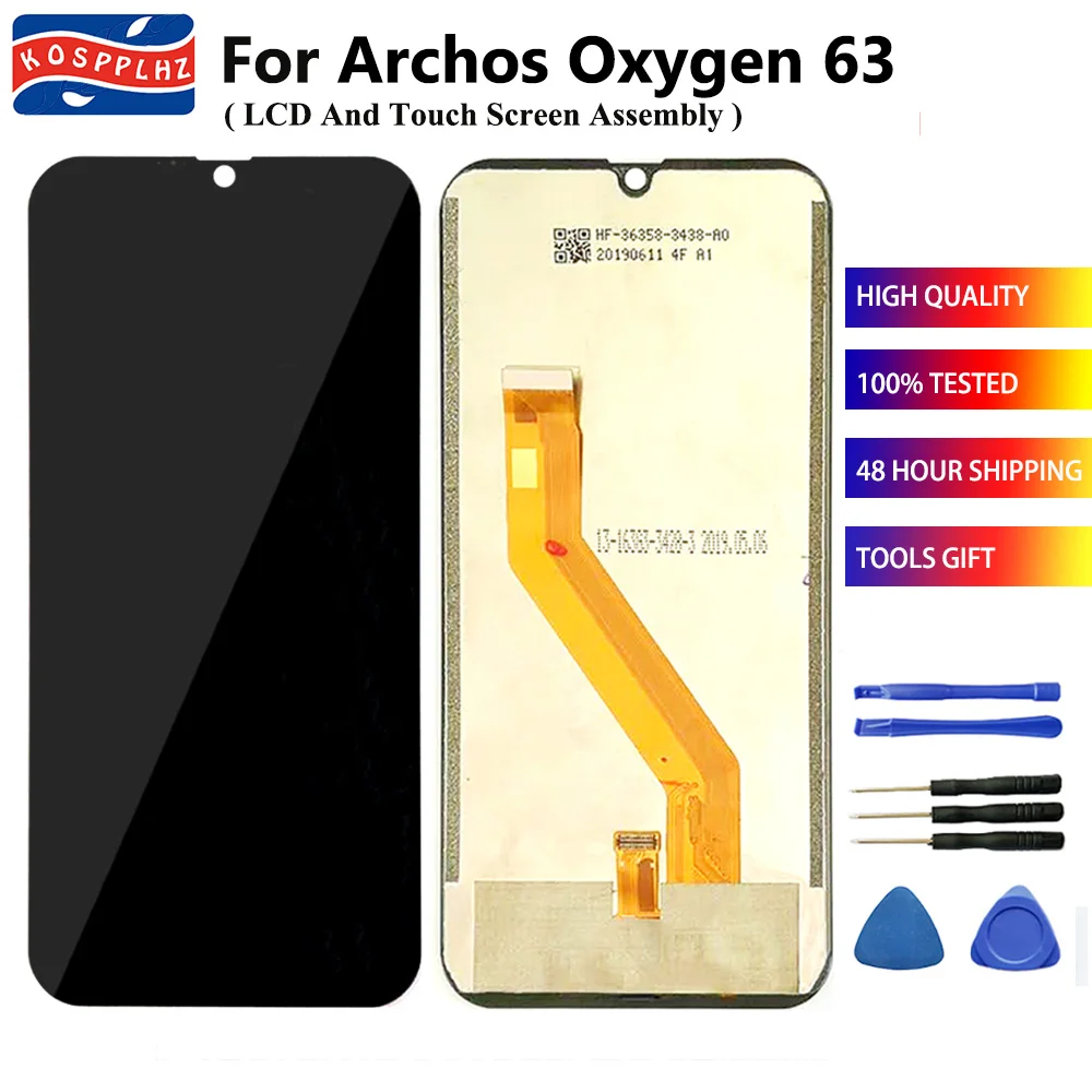Для Archos Oxygen 63 ЖК-дисплей сенсорный экран в сборе 100% идеальная запасная часть для