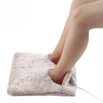 

Heated Plug Type Electric Warm Foot Warmer Washable Heats Control Settings Warmer Cushion Thermal Foot Warmer Gift Hot