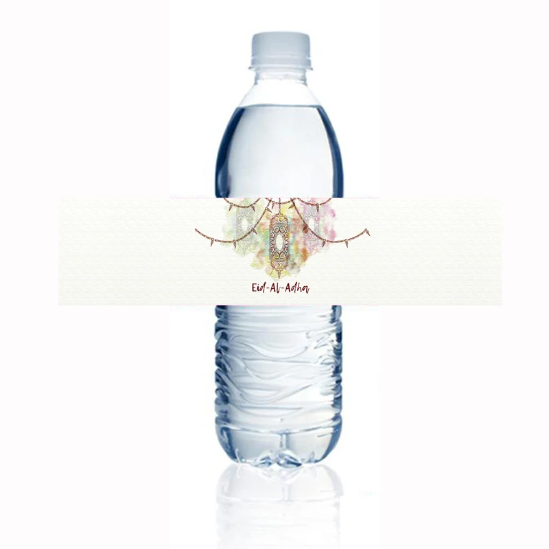 Eid Al Adha Bottle Label Traditional Muslin Sheep Holidays Kaaba Wrapper Party Supplies 1 order | Дом и сад