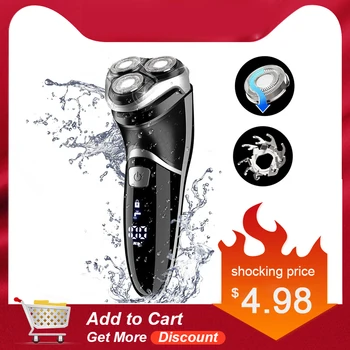 

3D Electric Shaver For man Face Care Washable USB Rechargeable Blade Razors Floating Electric Shaving Machine Beard Trimmer