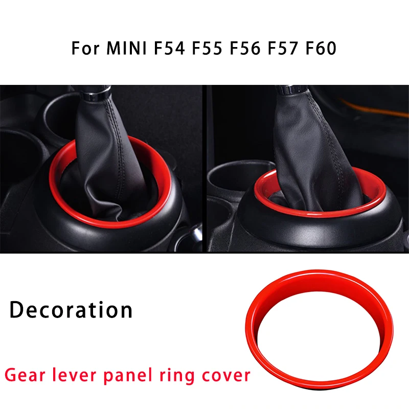

Car Gear Lever Shift Panel Ring Decoration Trim Cover Accessories For MINI ONE COOPER JCW S F54 F55 F56 F57 F60 Countryman