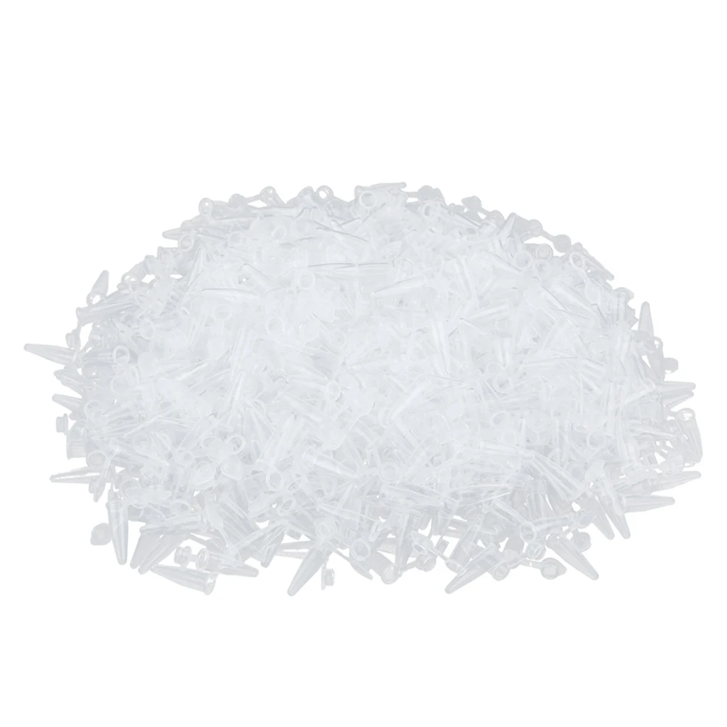 0.2ml Microcentrifuge Tubes with Snap Caps, Plastic Graduated (Pack of 1000)