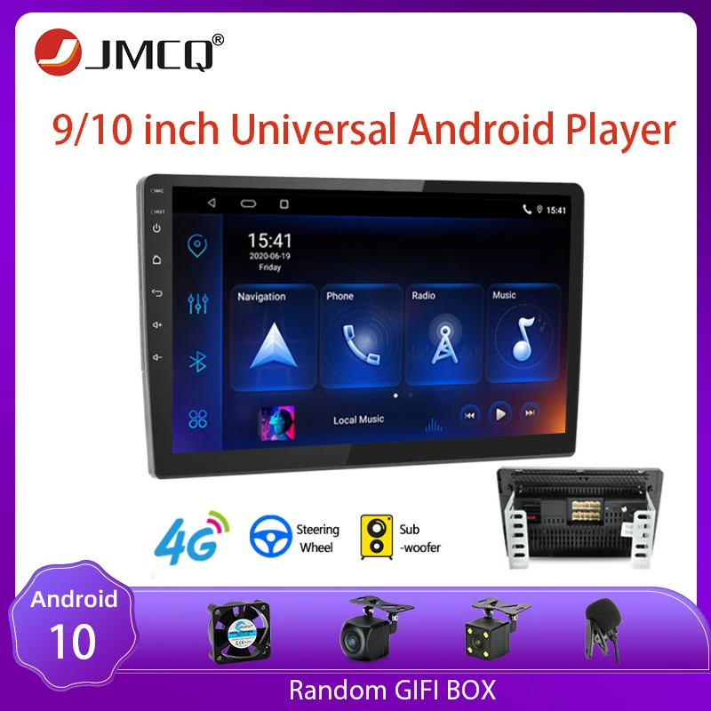 JMCQ 8-cores DSP Android 4G+64G 4G NET 9 Inch Car Radio Multimedia Video Player 2 Din Navigation GPS FM For Nissan Kia Honda VW