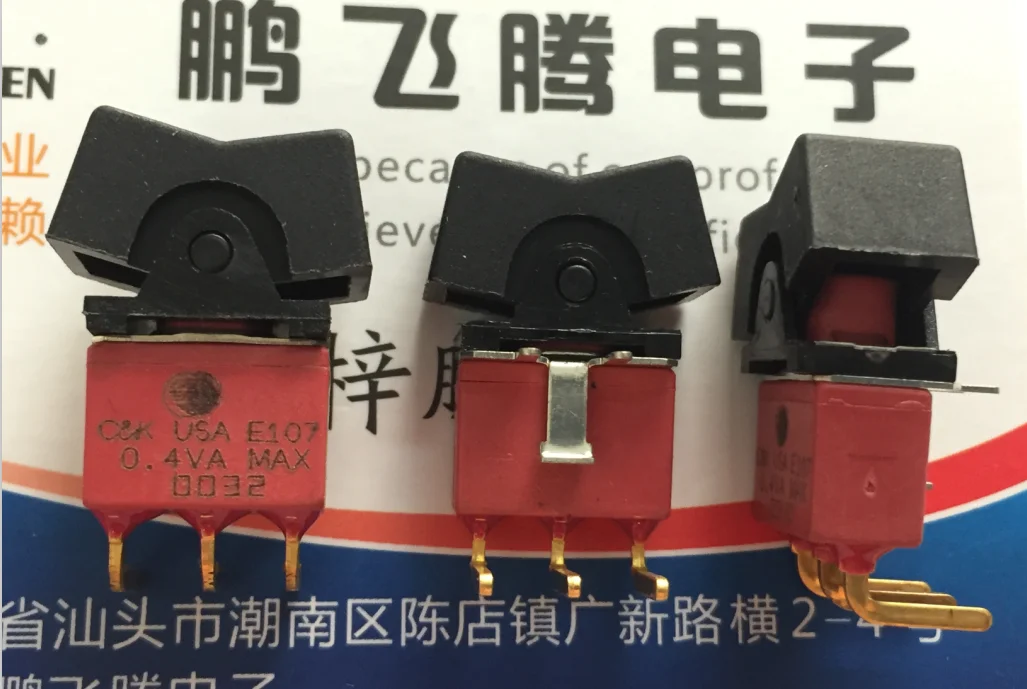 

1 шт. оригинальный американский переключатель C & k E107 3 фута 3 передачи при сбросе при переворачивании изогнутой ножной переключатель