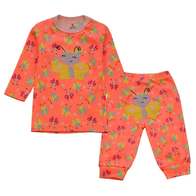 Комплект из 2 предметов, осенний комплект одежды для детей, хлопковая детская одежда футболка с длинными рукавами+ штаны с буквенным принтом в полоску для новорожденных девочек и мальчиков