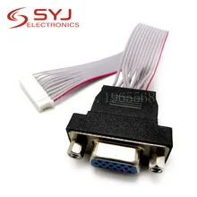 1 pz/lotto 12P a 15 p vga femmina d-sub adattatore pin pin vga connettore lunghezza 150 millimetri cavo corto per lcd led fai da te In Magazzino