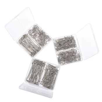 

150/200pcs Tpins for Wigs Making/Display On Foam Head 38mm Long T-pins Sewing Hair Needles Styling tool Silver