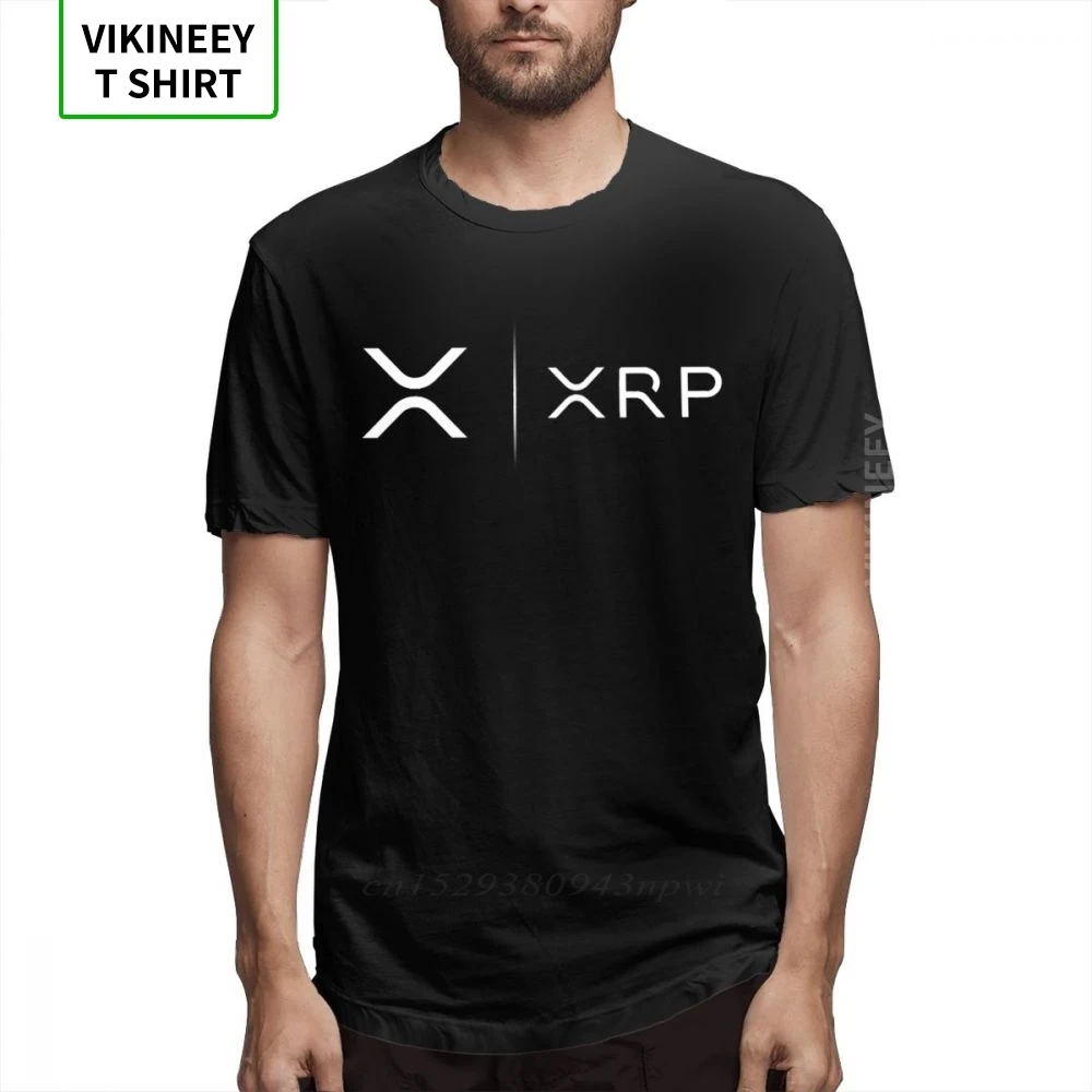 Camiseta de diseño único de Side By Side Ripple Coin XRP, Camiseta de algodón orgánico para hombre, Camiseta estilo urbano