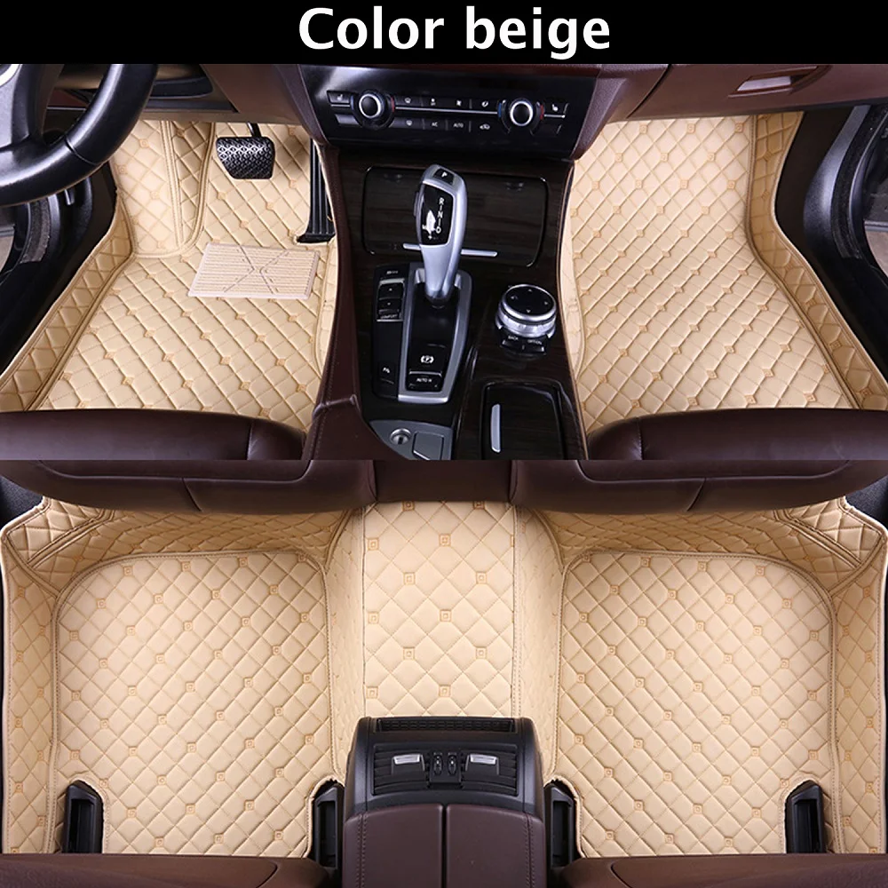 

Custom car car floor mats for Renault Koleos Scenic Fluence Waterproof leather Anti-slip carpet