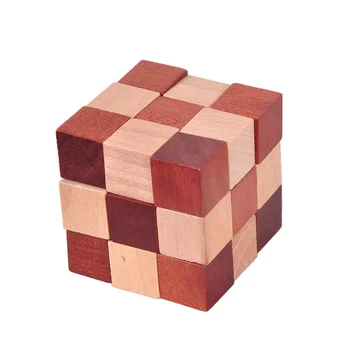 

Wooden Kong Ming Lock Game Toy For Children Adults Kids Drop Shipping IQ Brain Teaser Interlocking Burr Puzzles