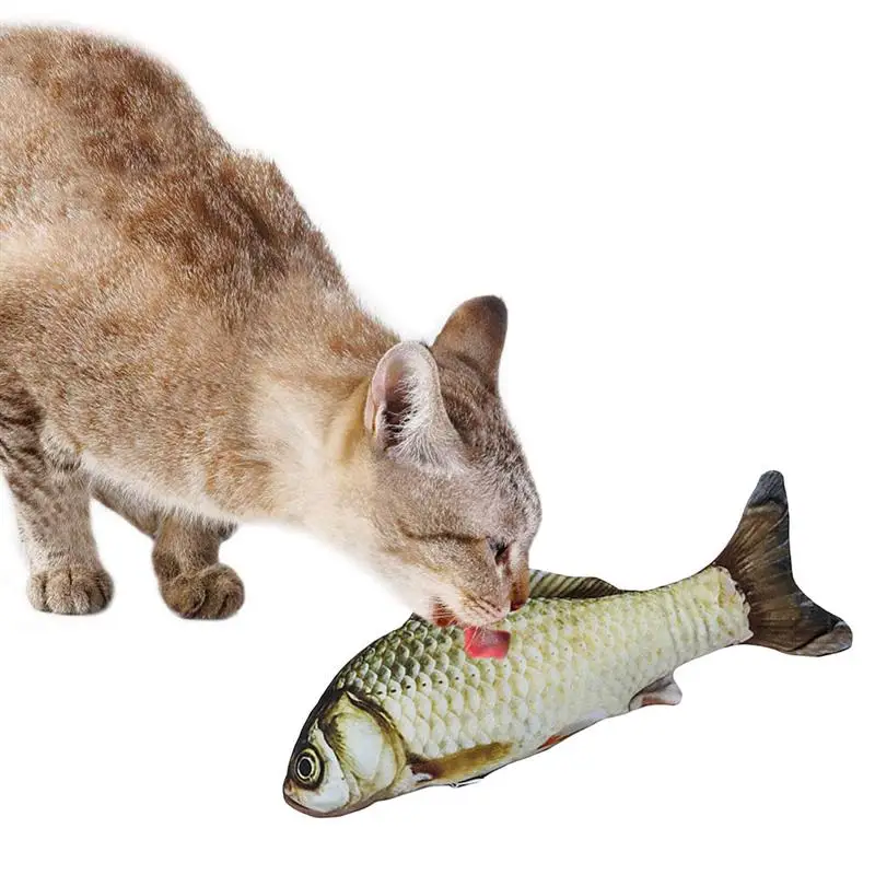 Cat Toy Creative Fish Shape Pet Toy Fish Shape Bite Resistant Catnip Pet Chew Toy Pet Interaction Training Supplies 