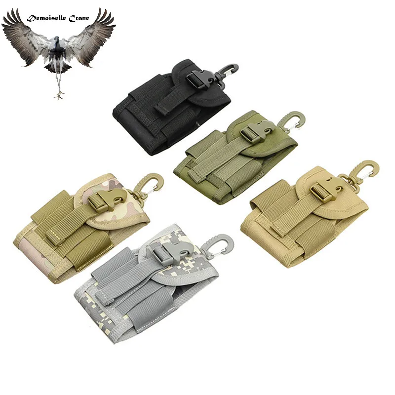 

FX AIRSOFTPEAK 4.5 Inch Nylon Phone Pouch Durable Hook Cover Case Tactical Bag Attachable Molle Belt Cellphone Pouches Universal