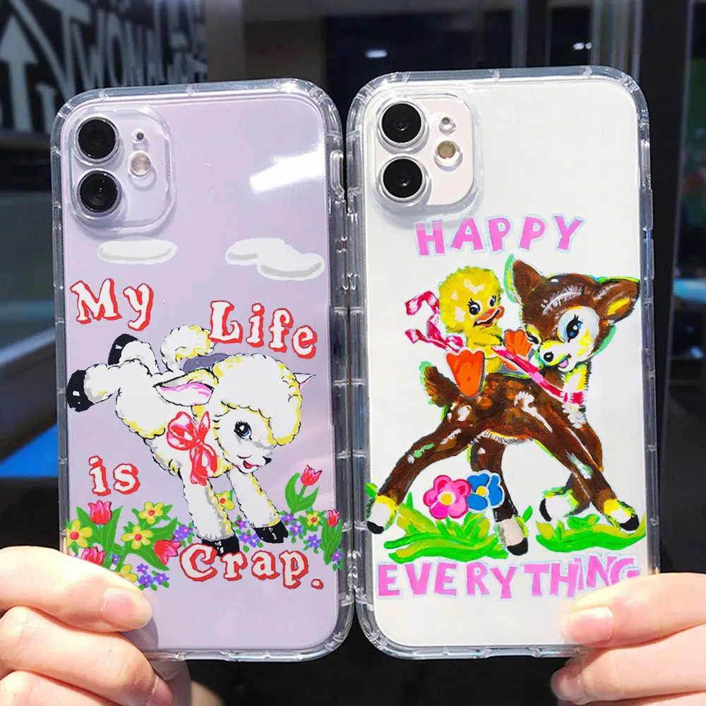 XS XR 11 Pro Max 7 8 Plus and Samsung S20 Pro Ultra X 6 Peppa Pig Phone Case Modern Art Cover for iPhone 12