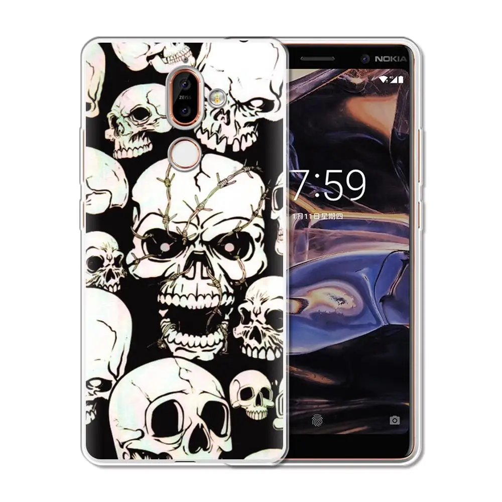 Мягкий силиконовый чехол из ТПУ для Nokia 1 3 5 8 6 2 7 Plus 2018 4 X71 симпатичная задняя