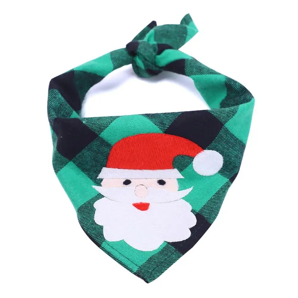 Рождественские собаки слюнявчик, полотенце для слюней собачьих ошейников салфетка Кошка Собака Бандана Рождественский шарф - Цвет: GN-Santa claus