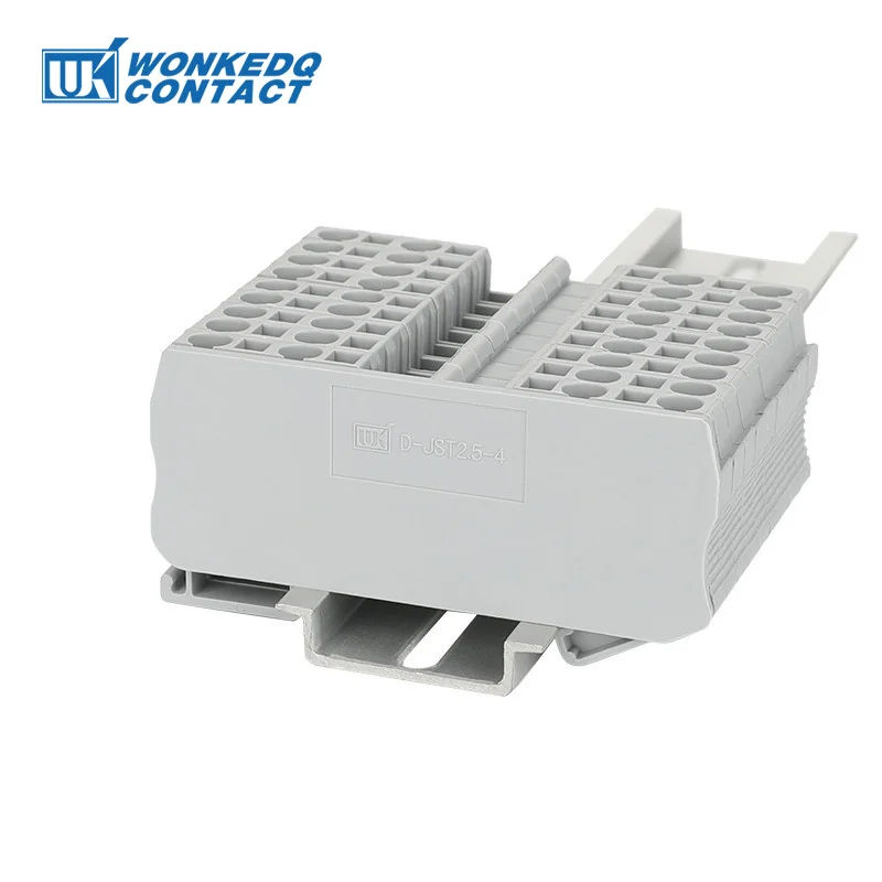 D-ST2.5-QU End Plate 1Pc for PT/ST 2.5-QU QUATTRO 4-Conductor 2.5mm&sup2; Connector DIN Rail Terminal Block D-ST 2.5-QU End Cover wire connectors din rail terminal block
