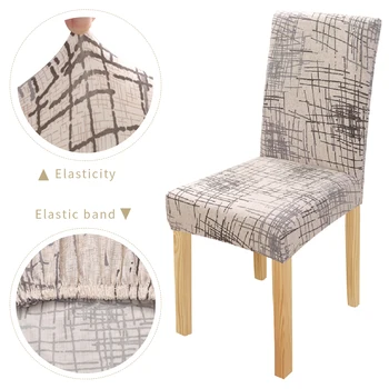 

Zebra Pattern Chair Cover Stretch Dining Seat Protector Slipcovers Universal Size Chair Covers Spandex Hotel Home Decoration ^