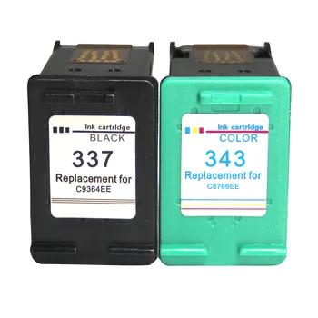 

Ewigkeit Remanufactured HP 337 343 XL Cartridges Ink for HP for HP Photosmart 2570 2573 2575 C4100 C4140 printers