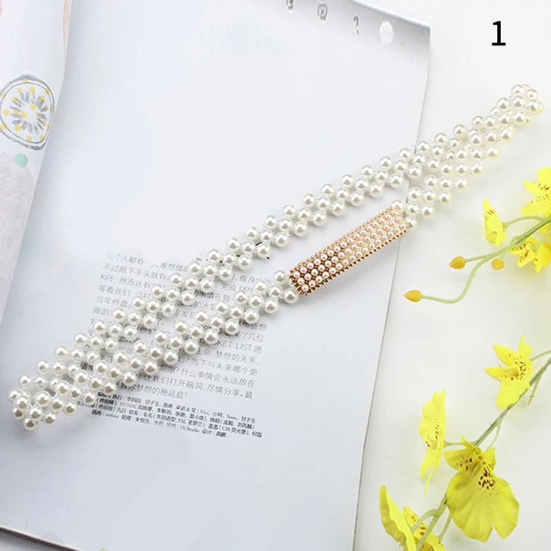 Элегантные жемчужные ремни Стразы тонкий пояс с бусинами сделай сам женский