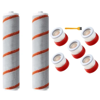 

2PCS Roller Brushes for Xiaomi Dreame V9 Vacuum Cleaner & 1set HEPA Filter for Xiaomi Dreame V9 V9P Household Wireless