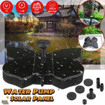 

5 Type 6/7V Solar Panel Water Pump Fountain Pool Pond Waterfall Garden Decoration Outdoor Bird Bath Powered Floating Birdbath
