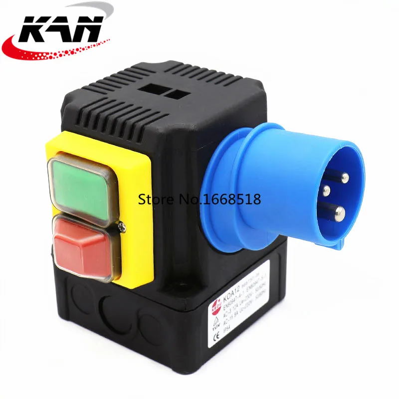 KOA12 230V 8A 12A IP54 водяной электромагнитный переключатель для деревообрабатывающей машины и электромотора
