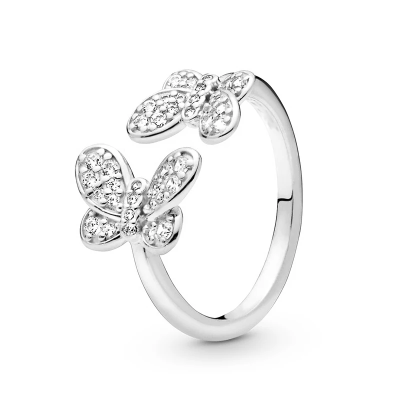 TOGORY Silver Elegant Flower Zircon Ring for Woman Lover Wedding Engagement Brand Finger Rings Party Jewelry Gift Special Offer - Цвет основного камня: A16