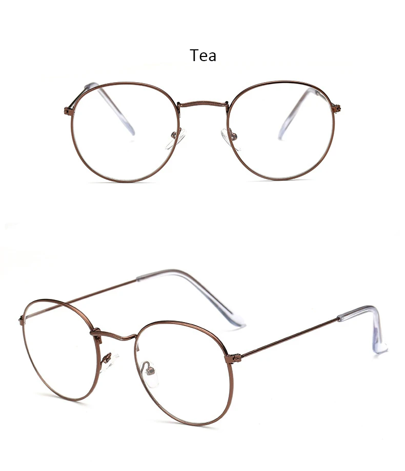 Модная рамка для очков классическая круглая Женская металлическая оправа оптические очки прозрачные компьютерные овальные очки Рамка для круглые очки очки с диоптриями очки для близорукости очки с диоптриями очки