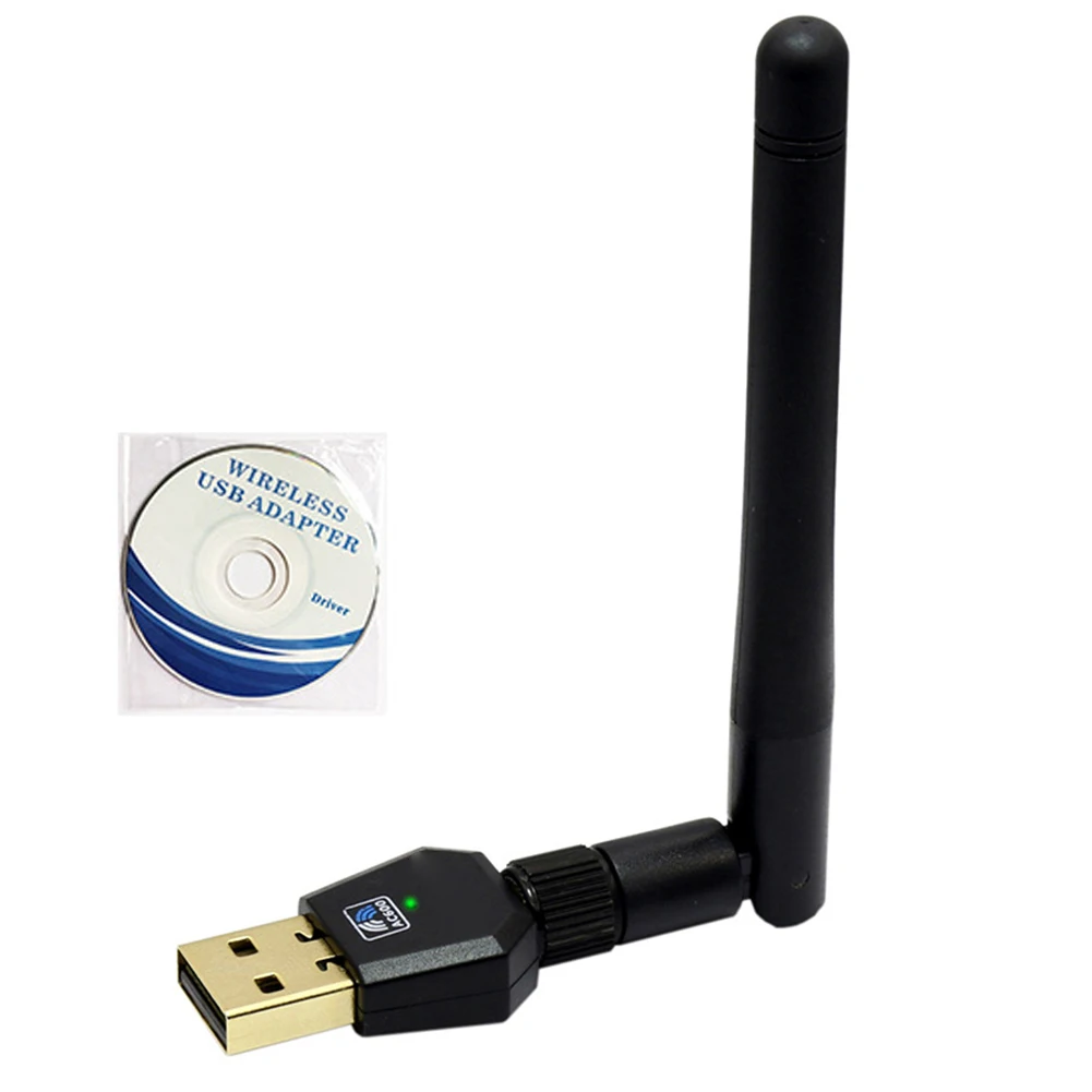 Wifi антенна сетевая карта USB 2,4G 5,8G двухдиапазонный адаптер 600 Мбит/с для домашнего офиса IJS998 - Цвет: Not Free-driver