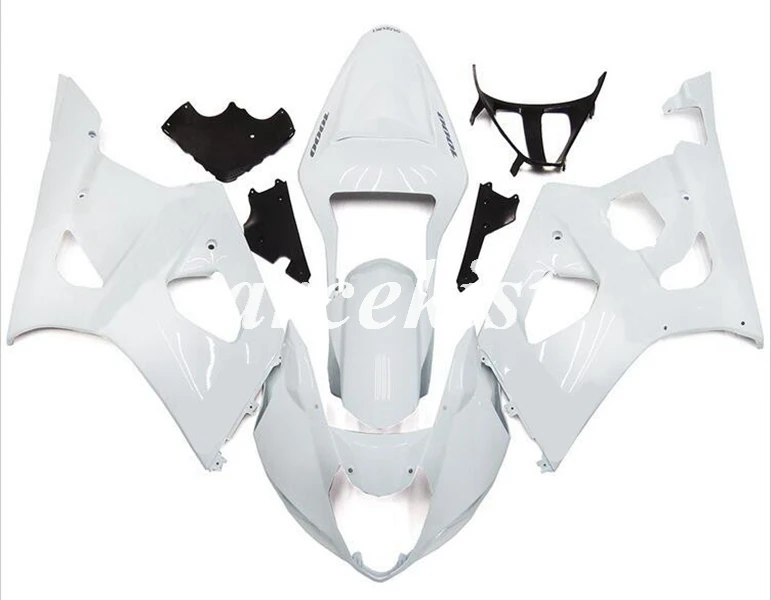 4 подарки ABS мотоцикл полный обтекатель комплект подходит для Suzuki GSX-R1000 2003 2004 03 04 K3 GSXR1000 Кузов Набор белый яркий