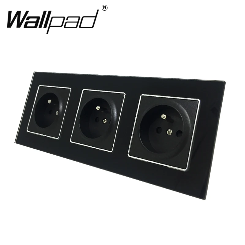 Четырехместный французский розетка круглая коробка крепление CE Wallpad Роскошный