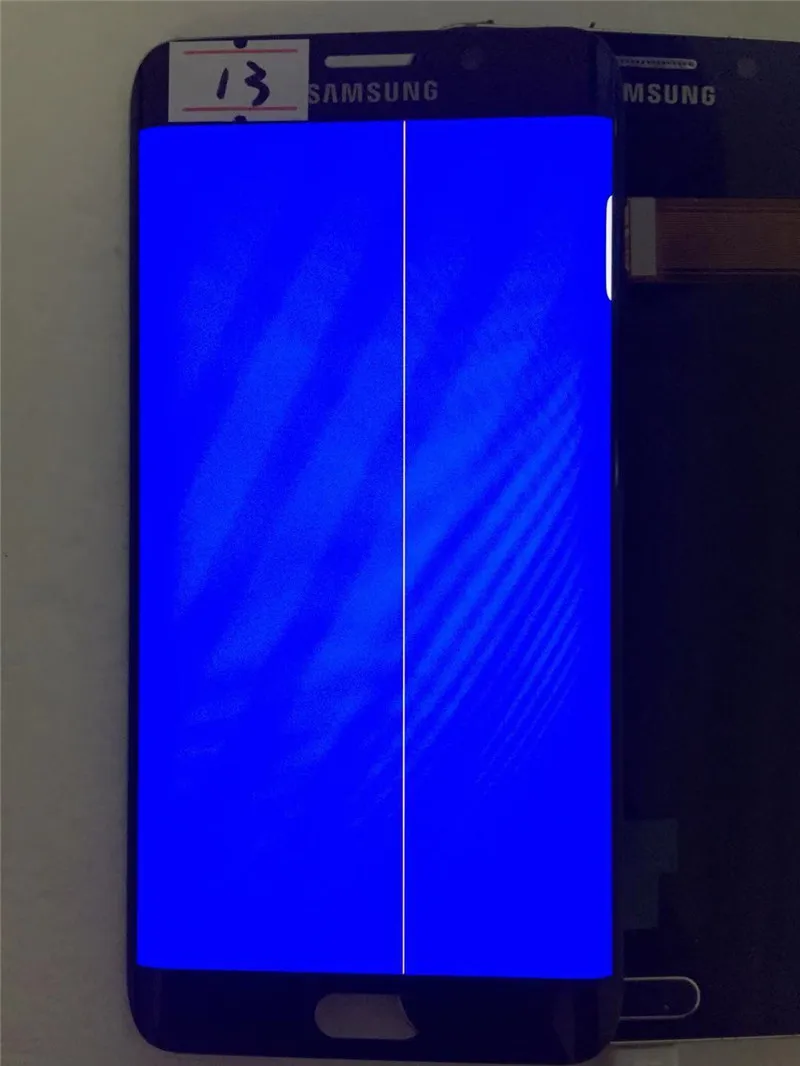 5,5 ''AMOLED lcd для SAMSUNG Galaxy s6 edge Plus G928 G928F сенсорный экран дигитайзер дисплей с линейкой - Цвет: NO.13 Blue
