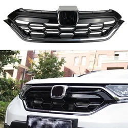 Couverture de grille de voiture en ABS de haute qualité, compatible avec la Honda CRV 2017, maille supérieure et inférieure chromée 