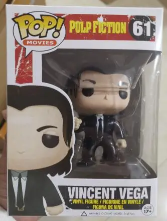Фильм Pulp фантастика Jules Vincent Vega коллекция фигурок виниловая кукла модель игрушки