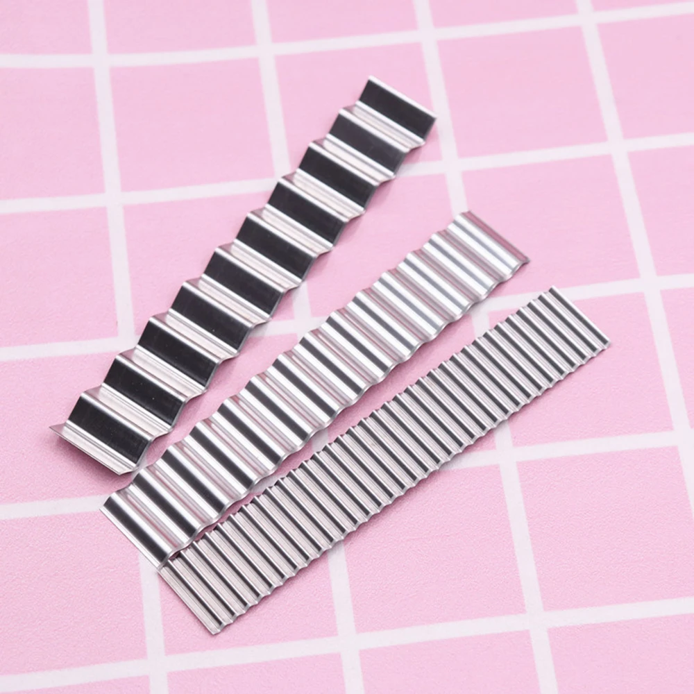 3Pcs/Set 11cm/3.4" Silver Stainless Steel Clay Cutter Pottery Flexible Wavy Blade Ceramic Tools DIY Craft Art Sculpting Tools