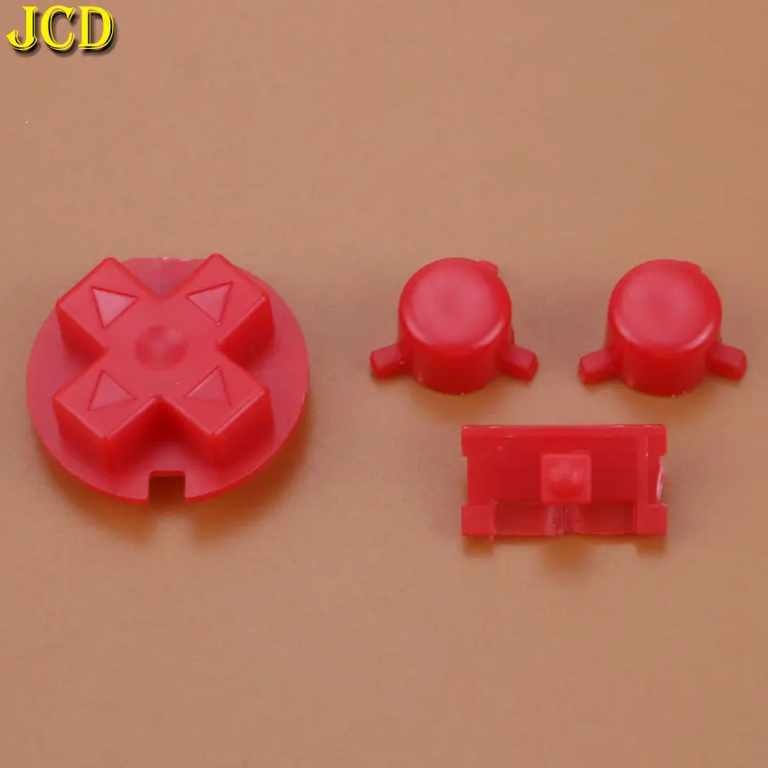 JCD 1 комплект Красочные кнопки Замена для Gameboy Pocket GBP для GBP кнопка включения и выключения питания A B D кнопки-подкладки