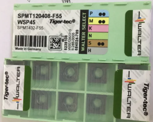 10 шт WALTER карбидные вставки SPMT120408-F55 WSP45