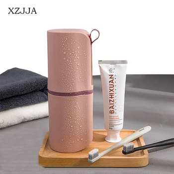 

XZJJA Portable Toothbrush Case Outdoor Travel Toothbrush Toothpaste Dust-proof Protect Container Bathroom Tooth Brush Cup
